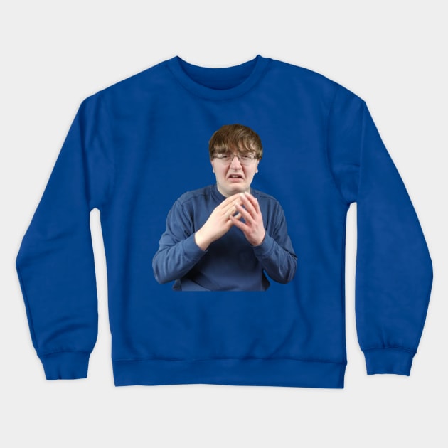 Sneezing Josh Crewneck Sweatshirt by TokuTopics